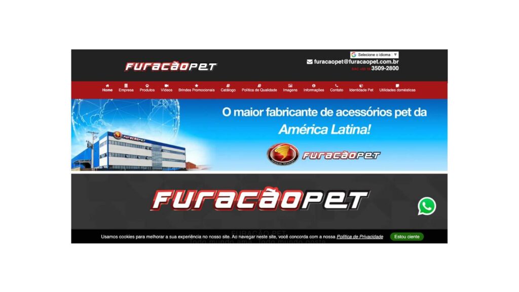 Furacao Pet- Fabrica de Produtos para Pet Shop